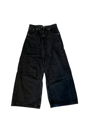 ⚫️COTTON ON: Men’s size 32, black Y2K super wide style denim jeans, preowned⚫️